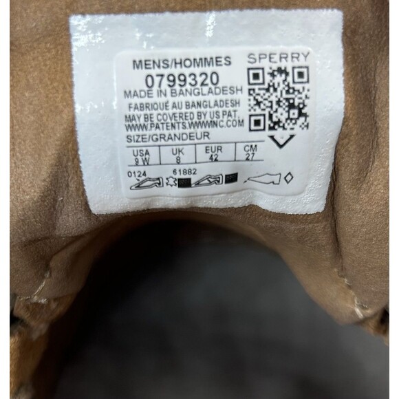 Sperry Top Sider Men's Size 9 W Brown Low Top Leather Boat Shoes - Picture 11 of 11